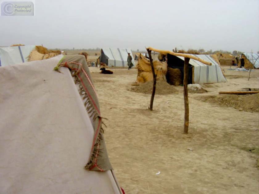 Tents in Refugee Camp